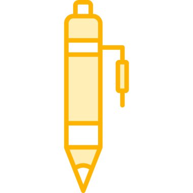 Bir kalem simgesinin vektör illüstrasyonu