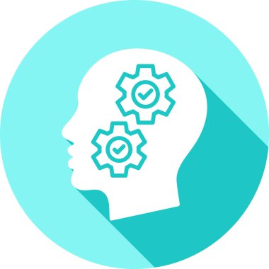 beyin ikonu vektör illüstrasyonu