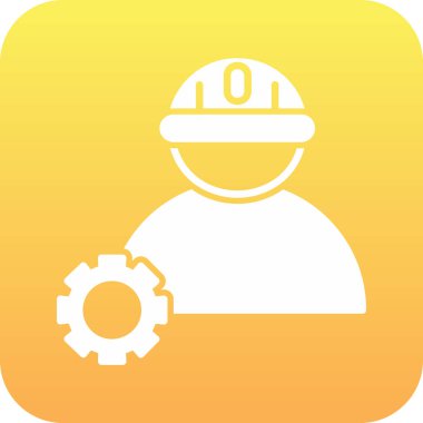 vektör inşaat kask simgesi