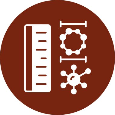 Benzersiz kimya yapısı vektör simgesi