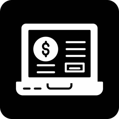 Para için. Web simgesi basit tasarım