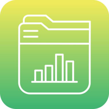 Benzersiz veri raporu vektör simgesi