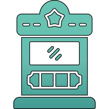 Çizgi film simgesinin vektör çizimi