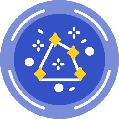 Bir yıldız simgesinin vektör illüstrasyonu