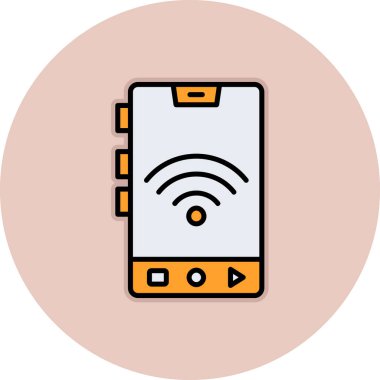 akıllı telefon simgesi vektör illüstrasyonu