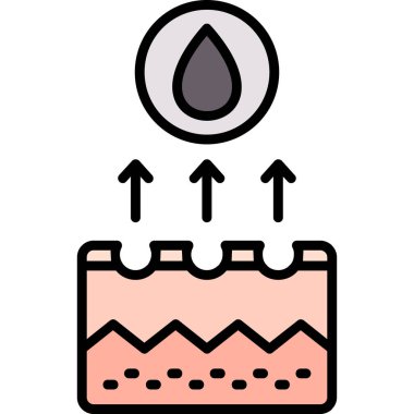 Bir su damlasının vektör çizimi