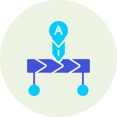 Yol simgesi, vektör illüstrasyonu