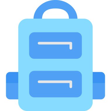 çanta çanta simgesi düz biçimli