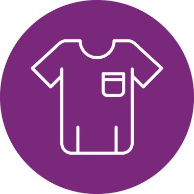 T-shirt ikonu. vektör illüstrasyonu