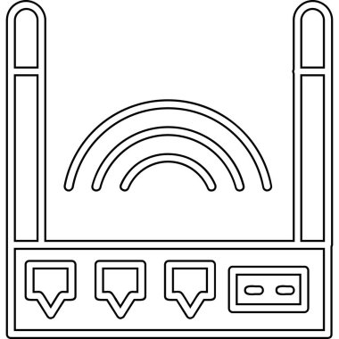 radyo simgesi vektör illüstrasyonu