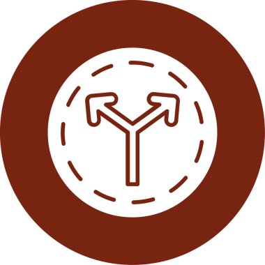 Kırmızı daire simgesinin vektör illüstrasyonu