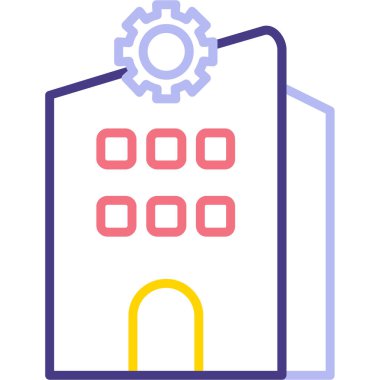 Ev. Web simgesi basit illüstrasyon