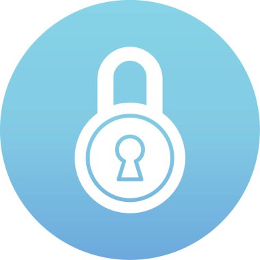 asma kilit ikon vektör çizimi