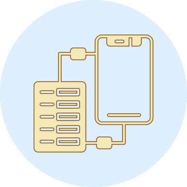 pil vektör illüstrasyonu