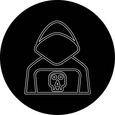 Kişisel ve ticari kullanım için vektör kafatası simgesi...