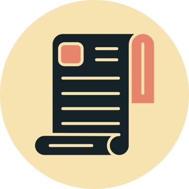 Vektör Belgesi Ico, vektör illüstrasyonu