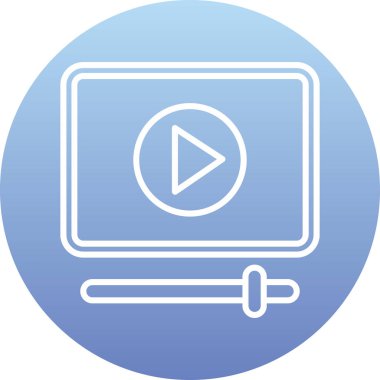 video simgesi vektör illüstrasyonu