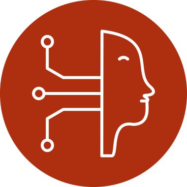 Robot simgesinin vektör illüstrasyonu