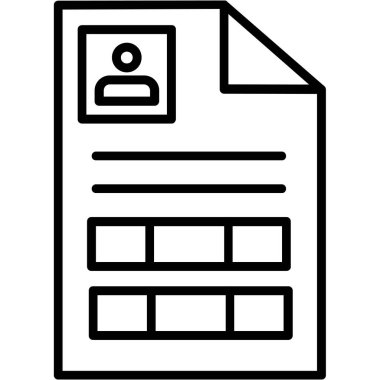 İş simgesi, vektör illüstrasyonu. belge içeren kağıt.