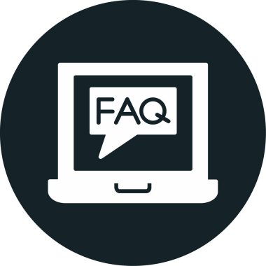 faq web vektör simgesi