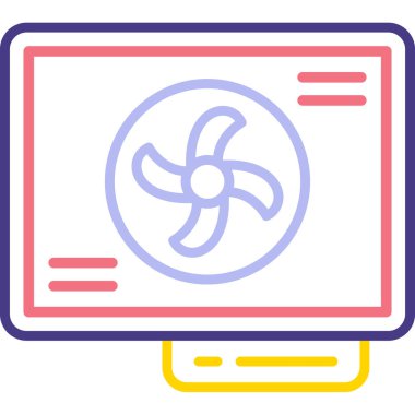 fan simgesi vektör illüstrasyonu