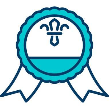 Rozet. Web simgesi basit illüstrasyon