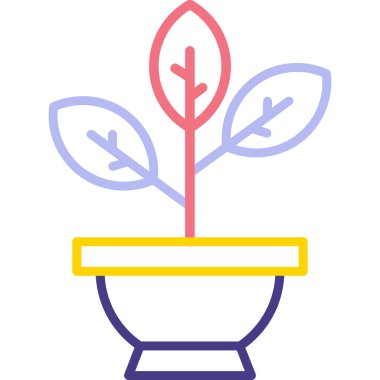 Bitki. Web simgesi basit tasarım