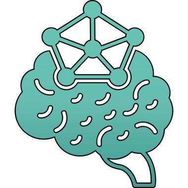 Molekül ikonlu beyin