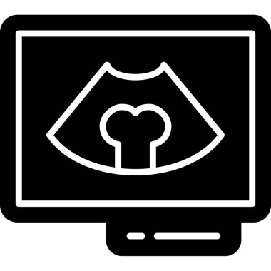 Bir dizüstü bilgisayar simgesinin vektör illüstrasyonu