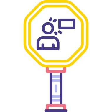 trafik sinyal simgesi vektör illüstrasyonu