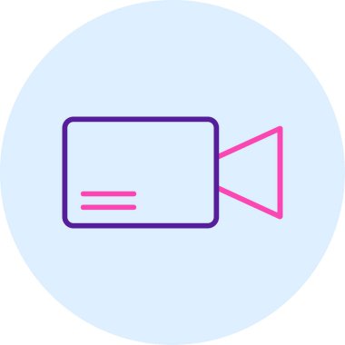 video simgesi vektör illüstrasyonu