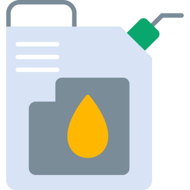 Yağ rengi simge, vektör illüstrasyonu