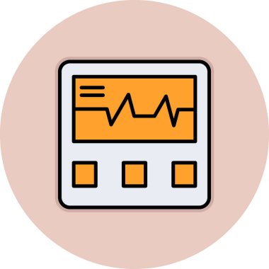 vektör simgesi illüstrasyonu, kişisel bilgisayar sistemi