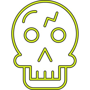 Kafatası. Web simgesi basit illüstrasyon