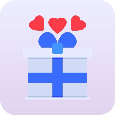 Hediye ikonu. vektör illüstrasyonu