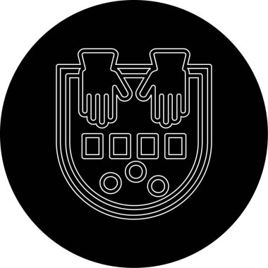 Bir kalkanın vektör illüstrasyonu