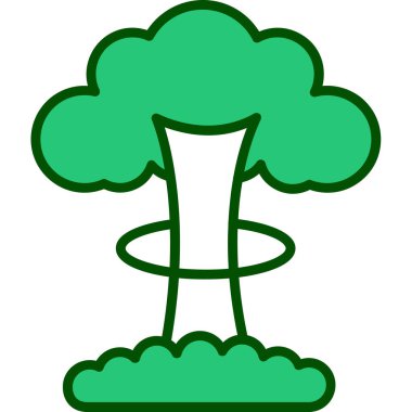 Ağaç. Web simgesi basit tasarım