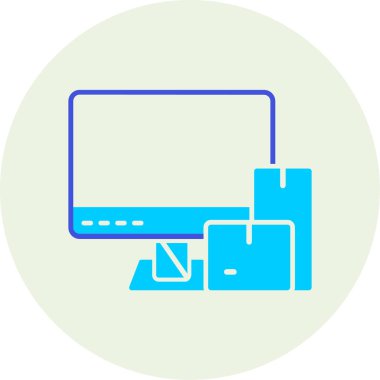 Bilgisayarın vektör resimlemesi