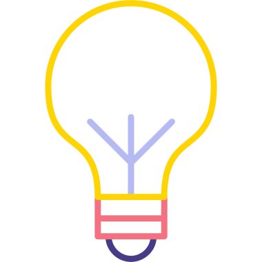 Ampul. Web simgesi basit illüstrasyon