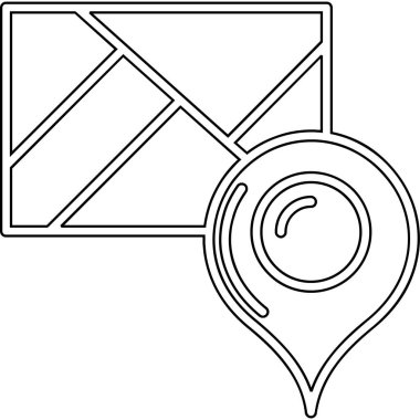 Posta mektubunun vektör illüstrasyonu