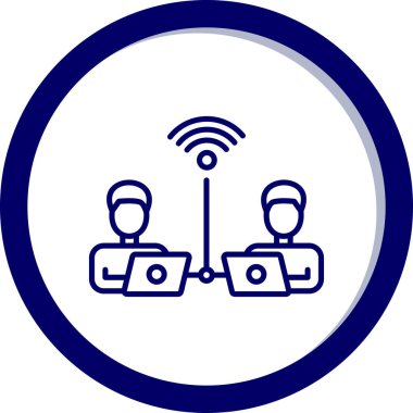 Wi-Fi simgesinin vektör illüstrasyonu