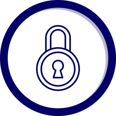 ikon vektör illüstrasyonunu kilitle