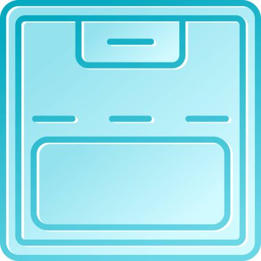 Modern bir bilgisayar simgesinin vektör çizimi