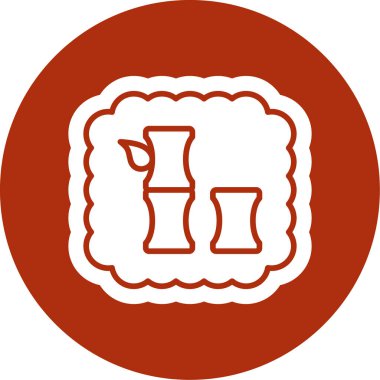 Bir yangın söndürücü simgesinin vektör çizimi