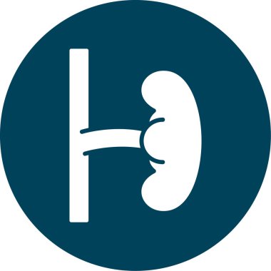 İnsan vücut organı simgesi taslak biçiminde