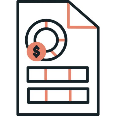 Dolar simgesi. Basit resimleme