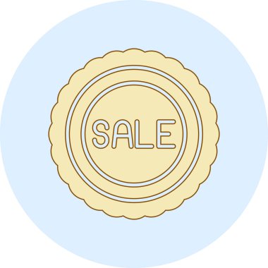 satış etiketi simgesi modayla izole edilmiş arkaplan