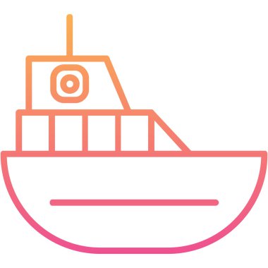 tekne ikonu vektör illüstrasyonu