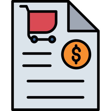 Dolar simgesi olan alışveriş kağıdı