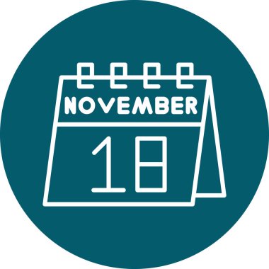 Takvim simgesinin vektör illüstrasyonu